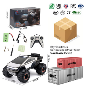 Camion Cybertruck télécommandé à grande vitesse, échelle 1/12, 2,4 GHz, roues grandes, tout-terrain, voitures de course RC, jouets - Product Image 6