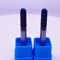 Fraises rotatives en carbure de tungstène 3MM 6MM avec revêtement Bule Nano pour le travail des métaux à haute dureté Ebavurage Boules de fraises