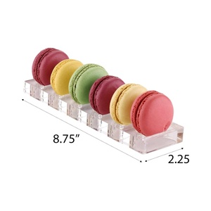 Bandeja transparente para servir, soporte Rectangular, soportes <span class=keywords><strong>de</strong></span> exhibición <span class=keywords><strong>de</strong></span> alimentos transparentes para fiesta, plato acrílico para galletas, soporte para galletas, servidor para galletas - Product Image 5