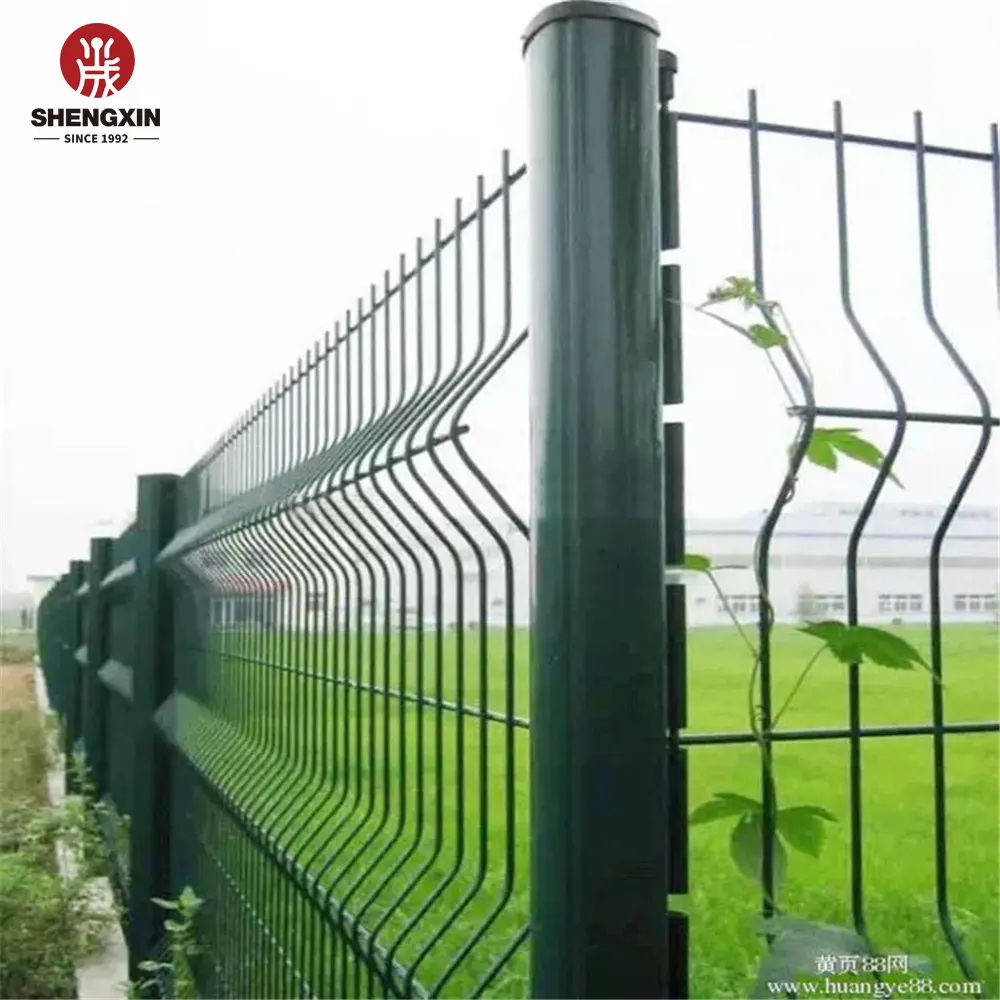 Yüksek kaliteli Pvc kaplı 3D tel örgü çit galvanizli kaynaklı tel örgü çit Panel açık