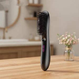 Mini <span class=keywords><strong>Cepillo</strong></span> <span class=keywords><strong>Alisador</strong></span> de Cabello Eléctrico Inalámbrico Recargable por USB con Iones Negativos, Sustituto para <span class=keywords><strong>Tymo</strong></span> - Product Image 5