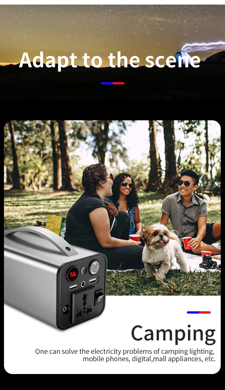 180W Portable Mini Power Bank Station Emergency Battery Charging Bank Power Station - Power Station - 9