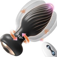 Vibrateur anal à rotation spirale à 7 fréquences, télécommande, stimulateur de prostate masculin, plug anal vibrant pour hommes