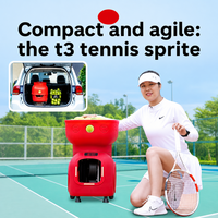 Machine à balles de tennis intelligente, capacité 120 balles, intervalle 1,8-9s, 8 modes de service, contrôle à distance par application, programmable, entraînement en extérieur