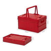 Boîte de rangement en plastique couleur macaron, portable, pour le camping, avec logo personnalisé imprimé, pour emballage de paniers-cadeaux