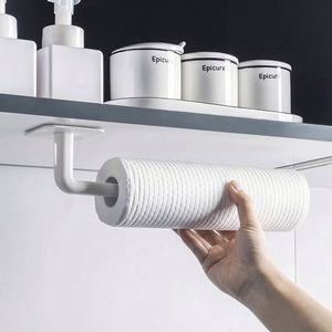 Round Self-Adhesive Wall Hangers Roll <b>Paper</b> Tissue Holder Pot Lid Hooks Foldable Hat Racks Keys Hanger <b>Kitchen</b> Tools - Product Image 3