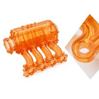 Prototype de collecteur d'admission en résine imprimé en 3D SLA, transparent, pour test de flux par stérolithographie, R&D automobile, OEM personnalisé