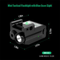 Vente en gros de lumière LED tactique de 350 lumens lumière laser bleue extérieure portée combinée accessoires de lampe de poche tactique de qualité supérieure