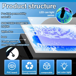 Équipement sensoriel interactif, couleurs vives RGB, tuiles liquides LED lumineuses, sol de danse sensible à la pression, <span class=keywords><strong>gel</strong></span> liquide - Product Image 6