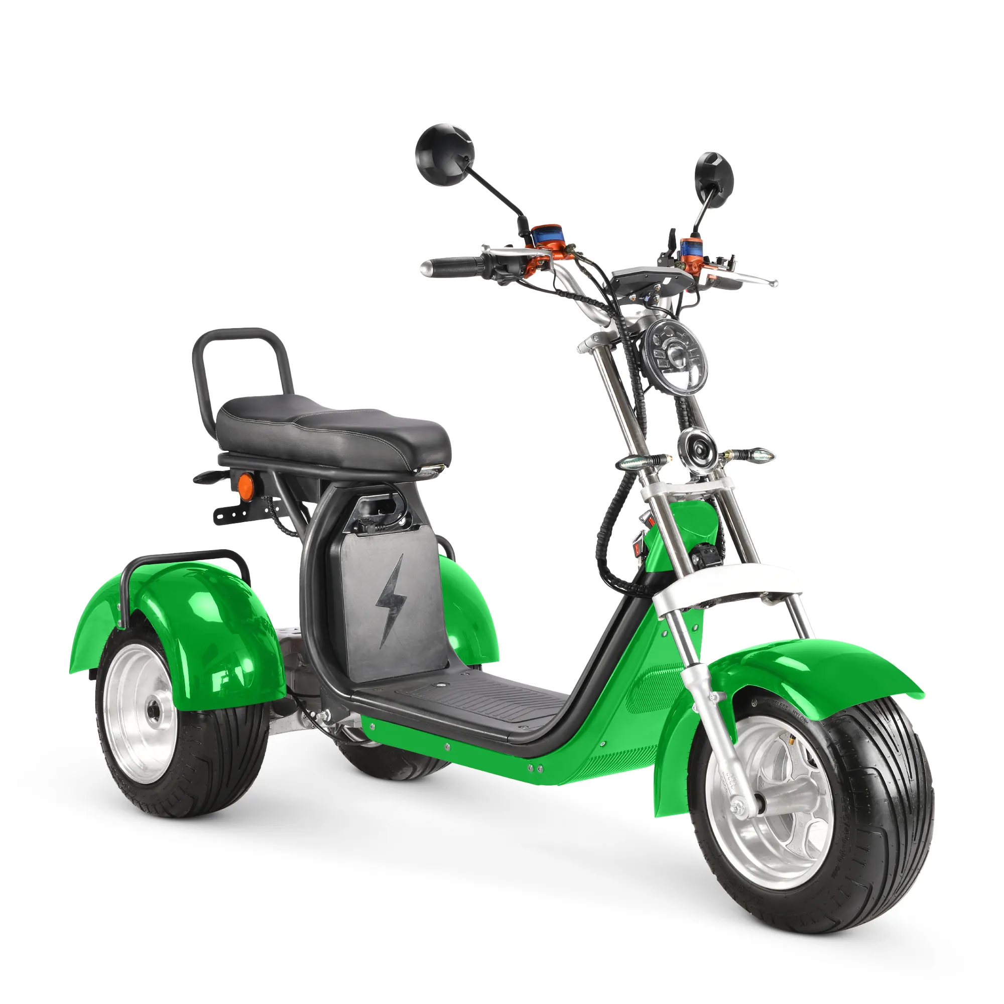 HJ-CP7.0-A Holland depo elektrikli 4000W hareketlilik tüm arazi şehir coco motor 10 inç üç lastikler bisiklet scooter