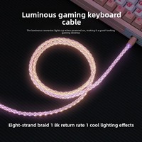 Cable de Datos para Teclado Mecánico de 240W, RGB Monocromático, Eje Magnético, Aleación de Zinc, USB Tipo-C, Personalizado, 8K, Esports