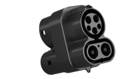 Nouvel adaptateur de charge CCS1 vers CCS2, idéal pour les voyages, 250A DC ou 63A AC, connecteur double alimentation pour utilisation transfrontalière des VE