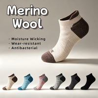 Chaussettes de randonnée et de sport en laine mérinos personnalisées, épaisses, en tissu éponge tricoté, amorties, résistantes à l'usure, anti-humidité, chaudes et écologiques