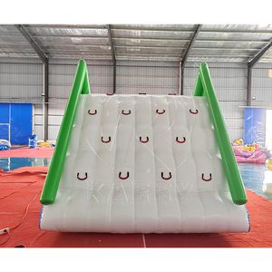 Toboggan gonflable avec mur d'escalade, parc aquatique flottant pour la maison et l'école, en PVC, intérieur/extérieur - Product Image 4