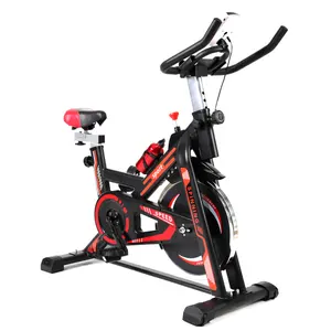 Home Spin Bike Verwenden Sie Folding Magnetic Bike AB Pedal Exerciser Home Upright Commercial Fitness Spinning Heimtrainer