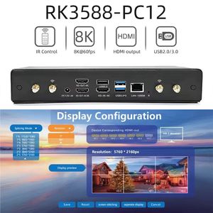 <span class=keywords><strong>กล่อง</strong></span>เครื่องเล่นโฆษณาเชิงพาณิชย์ 4K มัลติมีเดีย ระบบแอนดรอยด์ พร้อมพอร์ต USB สำหรับการจัดการระยะไกล ใช้สำหรับเมนูร้านอาหาร ป้ายโฆษณา และป้ายร้านค้าปลีก - Product Image 4