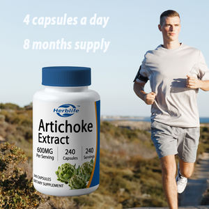 Extrait d'artichaut OEM/ODM 600 mg, 240 capsules végétariennes - Sans gluten, non OGM, complément alimentaire à base de plantes - Product Image 4