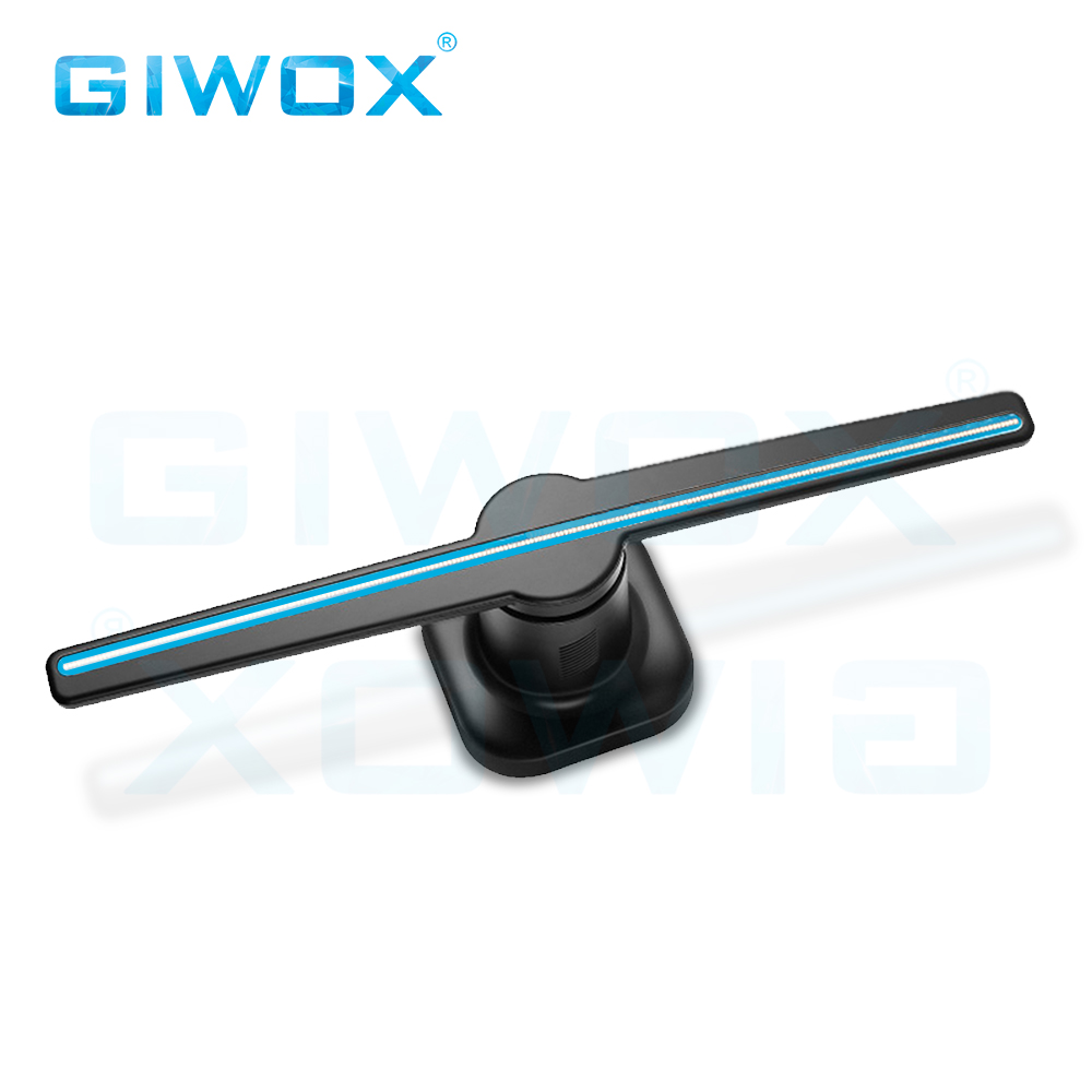 2021 г., Giwox, лидер продаж, SD-карта, загружаемый контент, 3D Голограмма, рекламный светодиодный вентилятор с SD-управлением, 42 см, 3D рекламный проектор