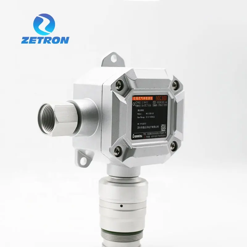 Analyseur de gaz en ligne fixe ZETRON MIC300 avec écran LCD pour l'émission de gaz d'échappement CO O2 CO2 Ex H2S Nh3