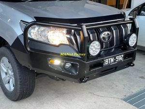 Manx4 4WD thép phía trước <span class=keywords><strong>Bumper</strong></span> Bull Bar cho Prado lc150 fj150 2018 + - Product Image 6