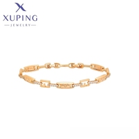 X000441729 Pulsera de Moda Xuping Jewelry, Brazalete Elegante y Sencillo en Color Oro de 18K, con Encanto Romántico para Mujer