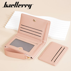 Monedero de Mujer Personalizado, Delgado, Mini, de Cuero PU, Tarjetero, Monedero Pequeño para Monedas, Billetera de Cuero, Bifold, con Correa para la Muñeca, para <span class=keywords><strong>Chicas</strong></span> - Product Image 2