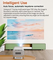 Proyector Exterior Ajustable 4K-Láser Android 11 5G Cine en Casa TV Películas 1080P 3D Tiro Corto Alta Luminosidad Recargable