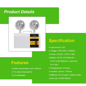 Ánh sáng khẩn cấp ánh sáng khẩn cấp có thể sạc lại loại mới nhà máy tùy chỉnh có thể sạc lại dẫn ánh sáng khẩn cấp - Product Image 2