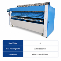 Máquina Plegadora de Sábanas de 3300 mm de Ancho, Máquina Plegadora Automática de Ropa, Equipo de Lavandería Industrial