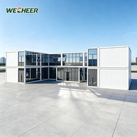 Maisons conteneurs préfabriquées, maisons modulaires à ossature acier, assemblage rapide, bâtiment portable pour dortoir de chantier