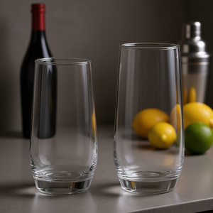 Ensemble de verrerie élégante 8 pièces, verres highball 18,26 oz, 8 verres à cocktail 11,5 oz, pour les cocktails et le vin lors de fêtes - Product Image 2