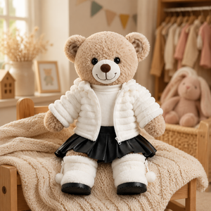 Juego <span class=keywords><strong>de</strong></span> Ropa para <span class=keywords><strong>Muñecas</strong></span> <span class=keywords><strong>de</strong></span> Peluche Personalizadas, OEM/ODM, Material PU, Compatible con <span class=keywords><strong>Muñecas</strong></span> <span class=keywords><strong>de</strong></span> 16 Pulgadas/40 cm, Osos <span class=keywords><strong>de</strong></span> Peluche - Product Image 2