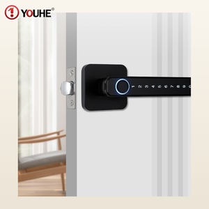 Kunci Pintu Bulat Premium Atrium dengan Gagang Bluetooth untuk Rumah Mewah - Product Image 3