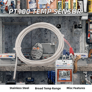 مجس حراري مخصص من KLZD بثلاثة أسلاك مقاوم للماء IP65 من نوع Pt1000/Pt100 مصنوع من الفولاذ المقاوم للصدأ بدقة 0.5 درجة مئوية مع ضمان لمدة عام - Product Image 5