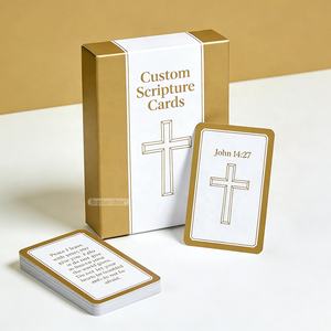 Cartes bibliques inspirantes portables écologiques, cartes de pleine conscience quotidiennes personnalisées pour les chrétiens - Product Image 1