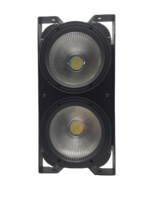 MAITE 2x100W COB DMX Blinder 2-Eyes E27 IP33 Aluminium Finition Noire Projecteurs Barre Lumineuse Scène Studio Public Blanc Chaud Froid