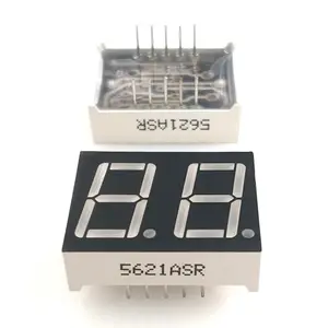 Nixie relógio de tubo de 0.56 polegadas, 2 dígitos, 7 segmentos, display de led