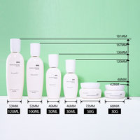 Ensemble d'emballages cosmétiques en verre de forme ronde pour sérum visage et gouttes pour les yeux, 30ml, 50ml, 100ml, 120ml, 30g, 50g