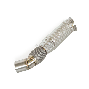 Downpipe de 200 celdas con catalizador soldado TIG de acero inoxidable SS304 para <span class=keywords><strong>BMW</strong></span> 540i <span class=keywords><strong>640i</strong></span> <span class=keywords><strong>GT</strong></span> G30 G31 G32 B58 3.0T 2018-2024 con brida CNC y blindaje térmico - Product Image 2