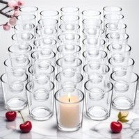 Support à bougie en verre transparent avec couvercle pour la fabrication de bougies, tailles 4oz, 7oz, 10oz, 12oz, 14oz, décoration intérieure, Saint-Valentin