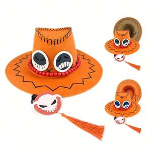 Sombrero de Vaquero de Anime en Oferta, con Pañuelo Rojo, Sombrero de Pirata para Niños, Disfraces, Regalo - Product Image 2