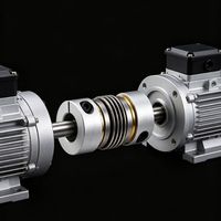 COUP-LINK Accouplement souple en alliage d'aluminium avec vis de réglage, jeu nul, alésage en acier inoxydable 2-24 mm, pour encodeur