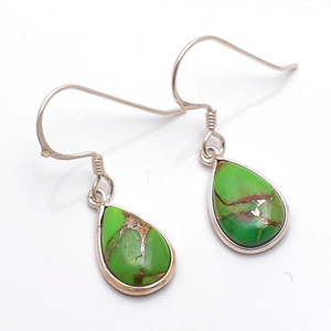 925 Sterling Silver Natural Lapis Gemstone Dangle Boucles d'oreilles Design Unique Custom Silver Jewelry Exportateur - Product Image 6