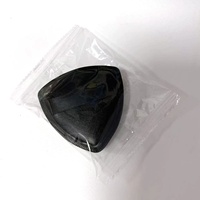 Houppette en poudre noire en forme d'ananas, pratique, pour usage humide ou sec, ultra-douce, ultra-épaisse, haute élasticité, application de maquillage fluide