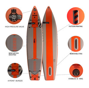 Planche de paddle gonflable à aile unique de course, couche durable, 12 pieds, pour le surf avec accessoires haut de gamme, vente en gros - Product Image 3