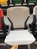 Chaise en plastique populaire pour stade, avec dossier, pour intérieur et extérieur, vente en gros