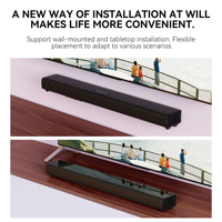 Barra de Sonido Portátil con Bajos Profundos, Subwoofer, Sistema de Cine en Casa, Altavoz Inalámbrico Bluetooth con AUX, Compatible con Computadora y Teléfono Móvil
