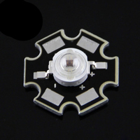 Meilleur Prix 700mA 180lm 500-505nm 510-515nm 520-525nm 540-550nm 550-560nm Dissipateur de Chaleur Haute Puissance 3w Diode LED Verte avec Star PCB