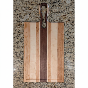 Planche à découper en bois avec poignée, lavable au lave-vaisselle, écologique, antibactérienne, en résine, planche à découper pour le fromage, de haute qualité - Product Image 1