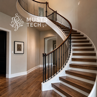 Escalier Courbé : Solution Technique de Fabrication Professionnelle pour une Esthétique Architecturale de Villa Moderne